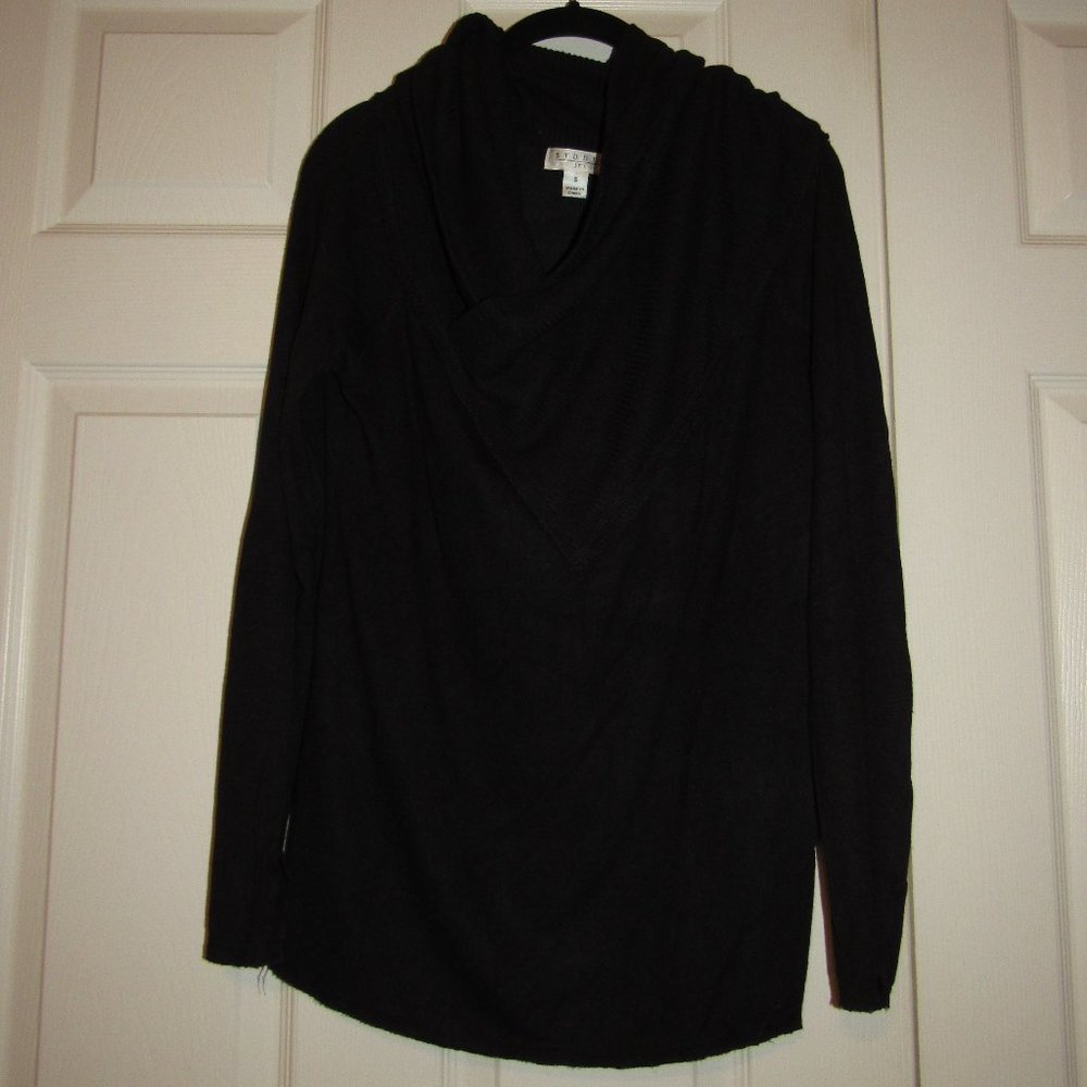 Studio JPR Sweater S Black Soft Cross Over V-Neck